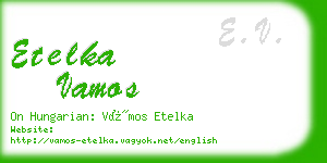 etelka vamos business card